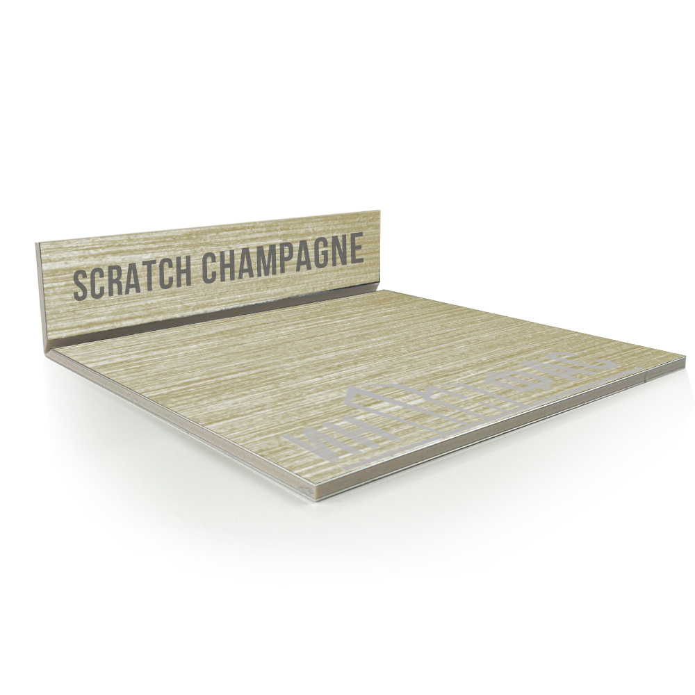 Композитные панели Alcotek scratch champagne